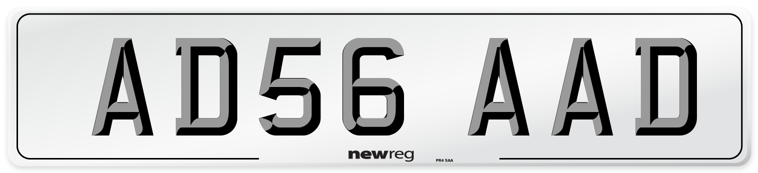 AD56 AAD Number Plate from New Reg
